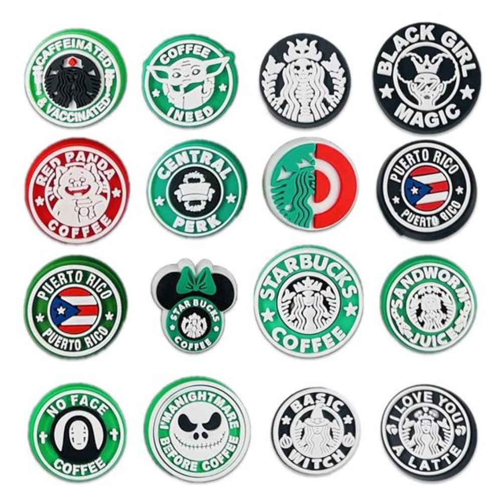 Coffee Croc Charms 35Pcs - Picture 7 of 12